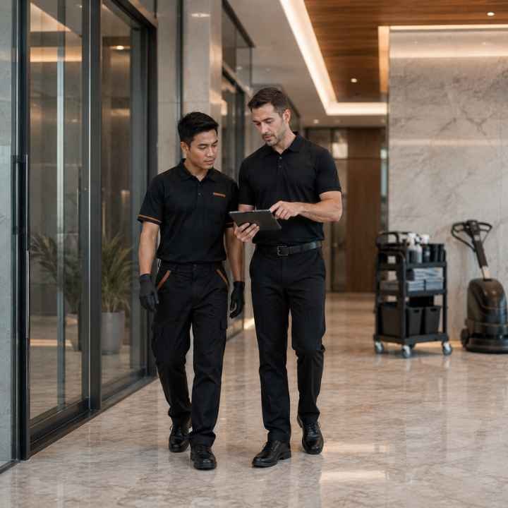Prepared professionals in a commercial environment